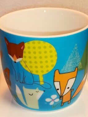 Paperchase friendly Fox porcelain mug, fun collectible.